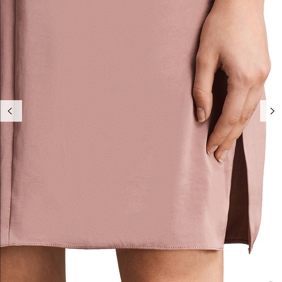 NWT AllSaints Nuri Dress Mauve Pink Size 2 - Picture 4 of 8